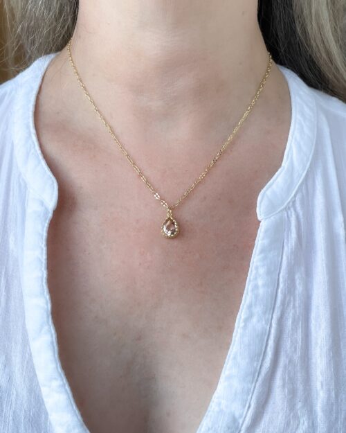 Morganite Pendant Necklace